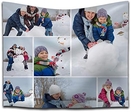 SIGNFORD Cutsom Tapestry Personalized Image with Collage Idea Photos Wall Hanging Tapestry for Living Room Bedroom Dorm Decoration - 51x60 inches