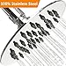 Rain Shower Head Stainless Steel – NEW 2019 High Pressure 8 In Rainfall Bathroom Powerful Spray Shower Heads – Best High Flow Fixed Chrome SPA Showerhead with Adjustable Metal Swivel Ball (6 inch)
