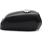 The Peanut Classic Style Gas Tank Black Motorcycle Gas Fuel 1.6 Gallon | 6L, 6 Liter, Mini Bike