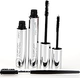 NEW 3D Mascara Fiber Lashes (FREE Brush) - 100% Natural & Waterproof Gel, Lengthening & Voluminous Plus (USA Seller), Original Old Formula, Not Younique Moodstruck Moonstruck Black Prime 2 in 1 Set