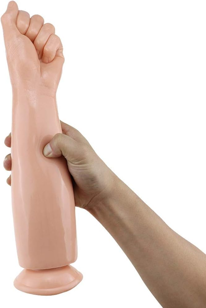 LOLINEDNAT Simulation Arm -S&M-Toy, 13.0"^3.0" Fist-dîldɔs Stimulating Expansion Training Tool with Strong Suction Cup Safety Waterproof, YJ82 (Color : Flesh)