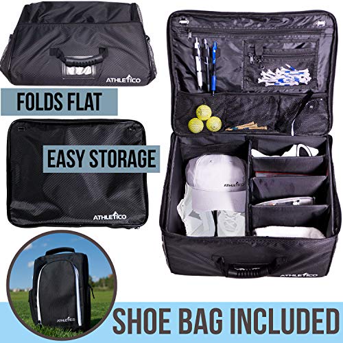 Athletico Golf Trunk Organizer + Shoe Bag (Black) Pricepulse