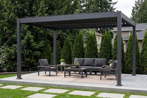 PatioKingdom 10x13 Louvered Pergola Review: Adjustable Aluminum Gazebo Kit image 10