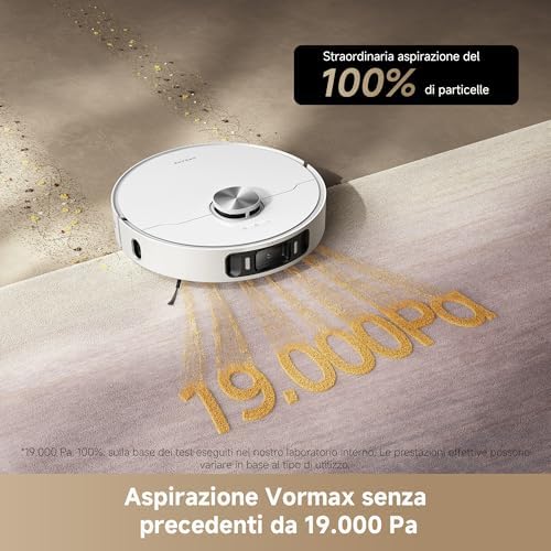 L40 Ultra AE Robot Aspirapolvere, Spazzola TriCut, Aspir. 19.000 Pa
