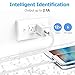 USB Wall Charger,Moallia 2-Pack Dual Port USB Power Adapter Wall Charger Plug Compatible with iPhone X/8/7/7 Plus/6s/6s Plus, iPad Pro/Air, Samsung S9/S8/S7, HTC, LG, Huawei, Google Nexus and More