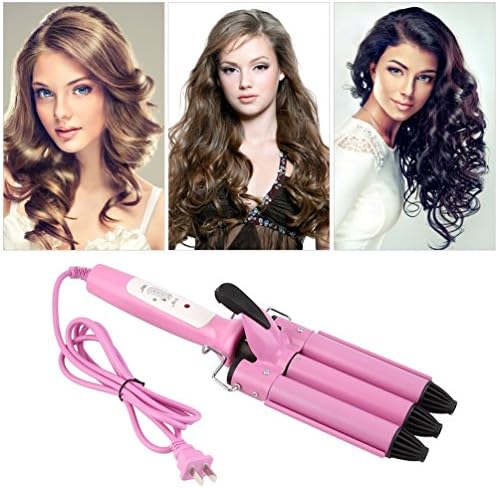 Three Barrel Triple Barrel Ceramic Hair Curling Iron Deep Waver Curler Tool