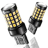 7443 7440 T20 LED Reverse Backup Bulb Extremely Bright, [2018 UPGRADED] Marsauto 52 SMD 3030/2835 Chipsets Back up Stop Tail Light Lamp Bulbs Replacement (Set of 2)