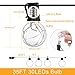 arzerlize Outdoor String Lights LED for Patio, 35FT Premium 30+2 Bulbs Globe Backyard String Lights 0.1W- IP65 Waterproof Shatterproof String Lighting Outside Indoor for Bistro Christmas Decorative