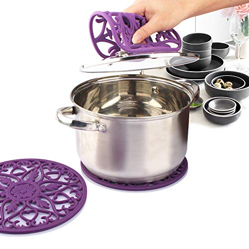 Silicone Trivet ME.FAN 3 Set Silicone Trivet Mat MultiUse