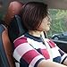 BOSONER Car Neck Pillow, Driving Comfortable and Soft Premium Memory Foam Leather Universal Car Neck Pillow Comfortable Pillow Car Headrest/Protect Neck&Vertebra in Travel/Office/Home/car (Black)