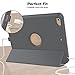 iPad Case,New iPad 2017 9.7 inch Case Smart Magnetic Auto Sleep / Wake Cover Hybrid Leather with Stand Feature for Apple New iPad 2017 Release Model (Gray/Gray)