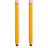 2 Pcs Smart Board Pen, Yellow High Sensitivity Precision Stylus Pen 2 in 1 Electronic Screen Writing Pens Hexagon Crayon Whiteboard Multimedia Screen Pens for Home Office Infrared Screens