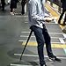 Portable Folding Telescopic Stool, Adjustable Stand-up Leaning Seat, Lightweight and Comfortable Folded Stool Walking Stick for Travel, Waiting, Fishing, Parks, Hiking, Camping, and Office Leisurethumb 2