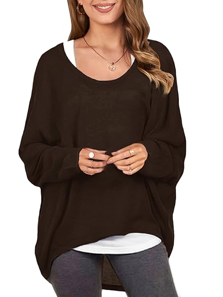 ZANZEA WOMEN’S OFF-SHOULDER BATWING SLEEVE BLOUSE CASUAL LOOSE OVERSIZED BAGGY T-SHIRT SWEATER PULLOVER TOP