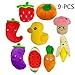 TuhooMall 12-15cm/ 4.7-6 Inch Squeaky Fruits and Vegetables Plush Puppy Dog Toys for Small Dogs
