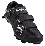 Tommaso Montagna 200 Men's Mountain Bike MTB Spin Cycling Shoe with Buckle Compatible with SPD Cleats Black