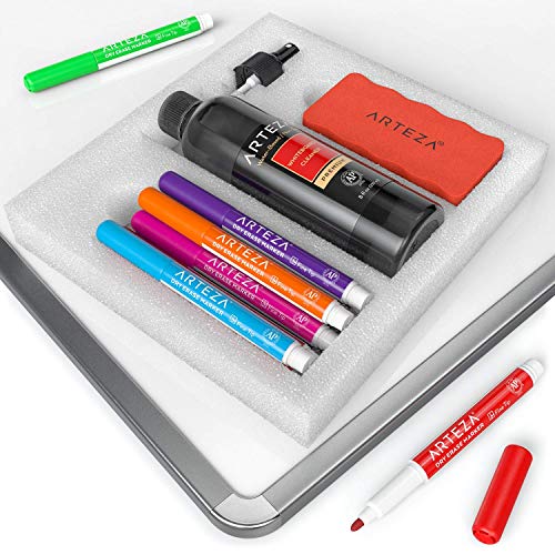 ARTEZA Whiteboard Cleaner Set with 12 DryErase Markers