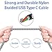 Charging Cable Compatible for Samsung Galaxy S9,Certified 15FT Durable Long USB Type C Cable Nylon Braided Fast Charging Cord Compatible Galaxy S8 Note8 S8+,LG V20 V30 G5 G6,Google Pixel 2 XL,ZTE