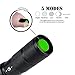 Super Bright Handheld LED Flashlight with Adjustable Focus and 5 Light Mode LED Tactical Flashlight, 1000 Lumen Rechargeable Flashlight by U`King … (black, A)