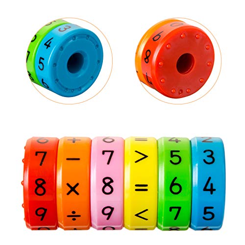 Kesote 2 Stück Lernspielzeug Mathematik Rechenrolle Einschulung Mathe Lernen Rechnen Spielzeug Schulanfang Schulkind Schuleinführung Geschenk Weihnachten – Bild 4