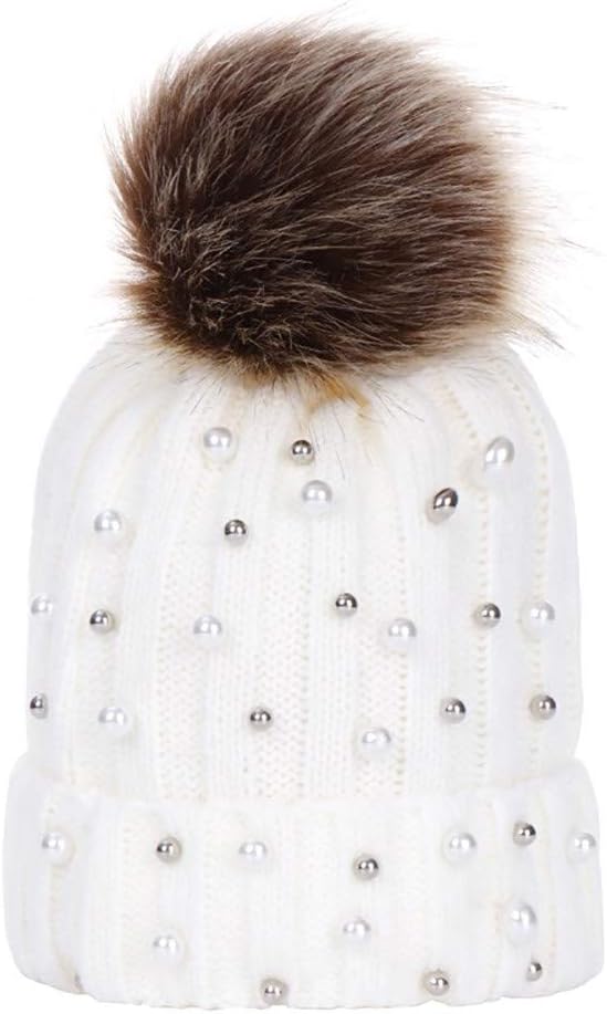 baby girl white fur hat