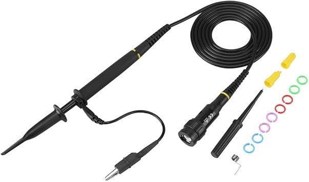Amazon Co Jp オシロスコープ プローブ P4100 100x高電圧2kvオシロスコープクリッププローブ100mhz帯域幅 Diy 工具 ガーデン