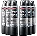 6 Pack Dove Men+Care Deodorant Silver Control Spray 48 Hr. Protection 150 ML