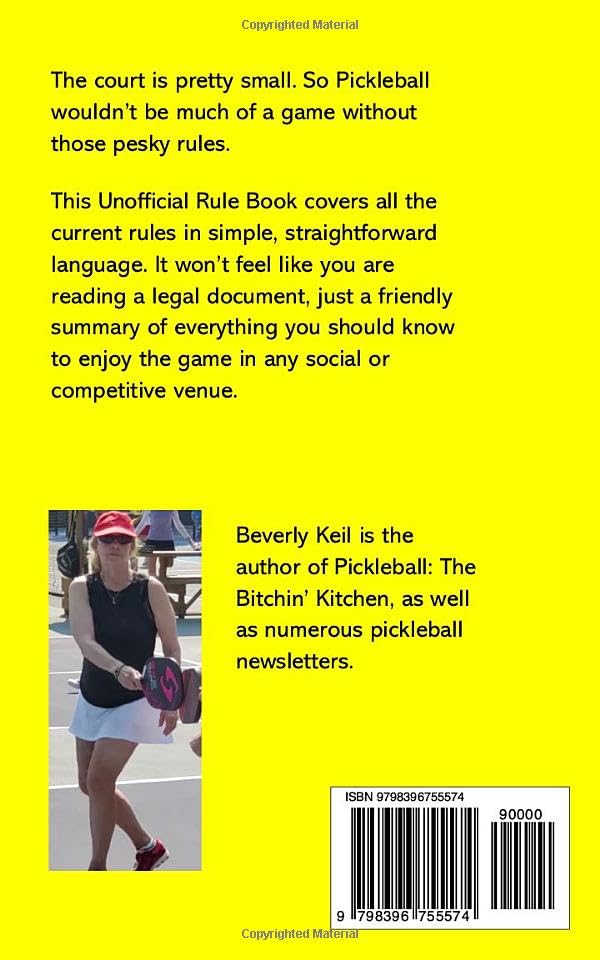 Pickleball The Unofficial Rule Book Pricepulse