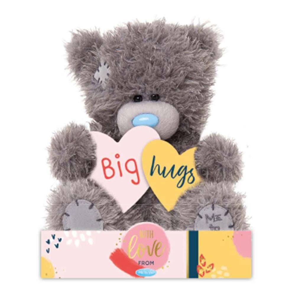 Me To You Bear 7" Big Hugs Hearts, Grey and Blue
