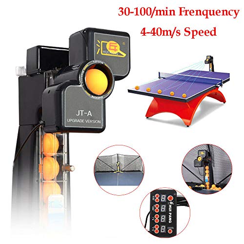 YUNRUS JT-A Table Tennis Robot Automatic Ping-Pong Ball Machine Practice Recycle w/Net