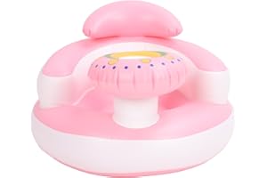 Baby Inflatablewith Built in Air Pump, Infant Back Support Sofa Toddler Chair for Sitting Up, Portable & Durable, Suitable fo
