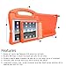 HDE Case for iPad Air 2 - Kids Shockproof Bumper Hard Cover Handle Stand with Built in Screen Protector for Apple iPad Air 2-2014 Release 2nd Generation (Orange)