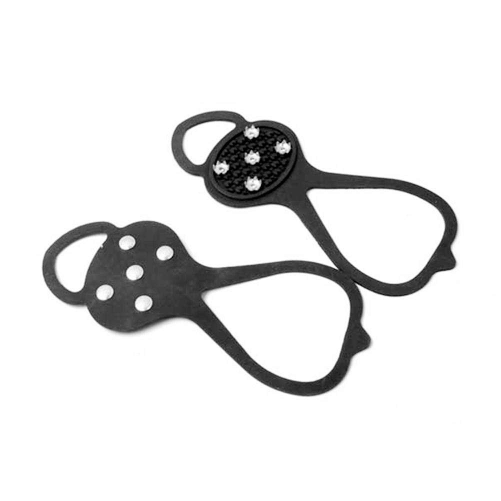 Lintat Gripper Spikes Anti-Slip Over Shoe 1 Pair Universal Non-Slip Ice Cleats Shoe Spikes Grips Crampons for Winter Sports