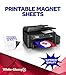 Printable Magnet Sheets, 8.5 X 11 Inches, White, Design & Print Magnetic Sheets for Inkjet Printers- 15 Mil Thick! (Glossy, 20 Sheet)