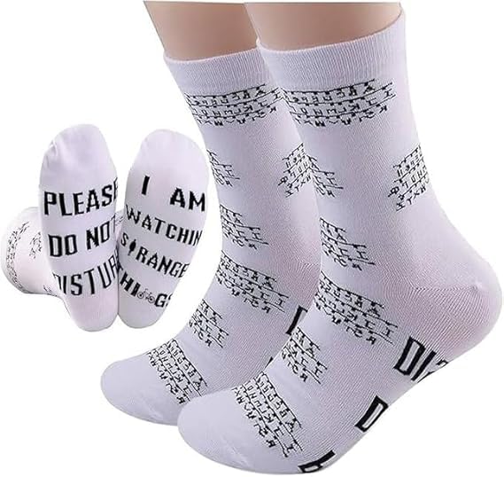 JTOUK TV Show Inspired Socks Please Do Not Disturb I'm Watching Show Fans Gift