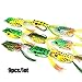 Goture Topwater Frog Lures Fishing Soft Bait Kit Crankbait with Gift Packaging for Snakehead Bass 9 Pieces