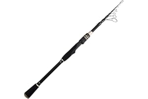 KastKing Blackhawk II Telescopic Fishing Rods, Graphite Rod Blanks, Durable Glass Tip, Floating Guides, 1pc Performance, EVA Handle