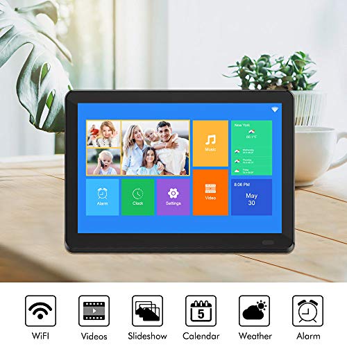 Atatat WiFi Digital Picture Frame 10 Inch with FHD 1920x1080 IPS Touch