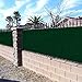 BOUYA Green Privacy Fence Screen 6' x 25' Heavy Duty for Chain-Link Fence Privacy Screen Commercial Outdoor Shade Windscreen Mesh Fabric with Brass Gromment 160 GSM 88% Blockage UV -3 Years Warranty