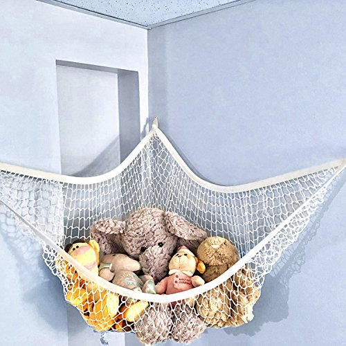 Scoot 'n Play Stuffed Animal Hammock | 76 cm x 55 cm x 56 cm | Toy Storage Basket | Toy Box | Stuffed Animal Toy Hammock | Nursery Organizer | Toy Storage Organizer | Toy Bin