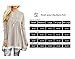 Fantastic Zone Women's Lace Long Sleeve Tunic Top Blouse Round Neck Shirt Tunic Tops