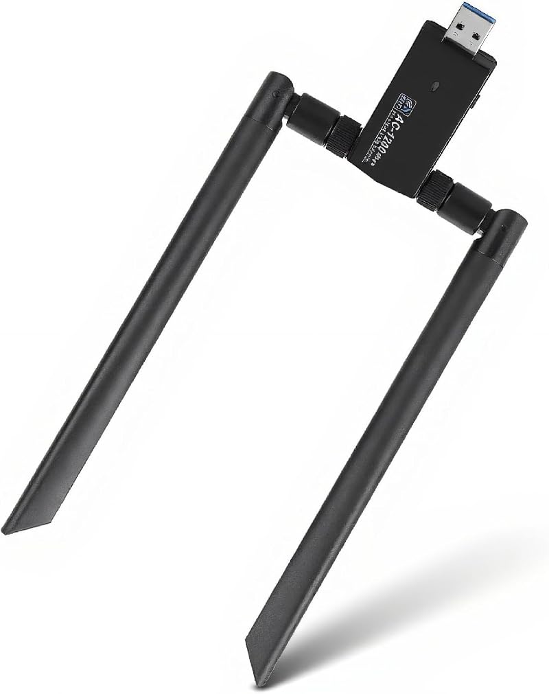 Cuifati Wireless Network Card USB 2.4G 5G Dual-band WiFi AC RTL8812AU High Gain