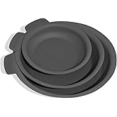 Made In Cookware - 3 Piece Set (Includes 8",10",12") Frying Pan Protectors - Graphite - Molded Silicone - Dishwasher Safe