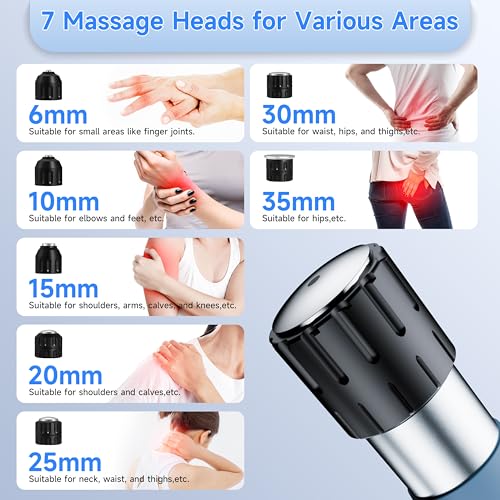MODOY Shockwave Therapy Machine, FSA&HSA Shock Wave Therapy Device, ESWT03 | Home Use, Joint/Muscle Pain Relief, Non-Invasive Extracorporeal Shockwave Therapy, AC 110V / 60Hz, 0.5~10 Bar, 2.76inch