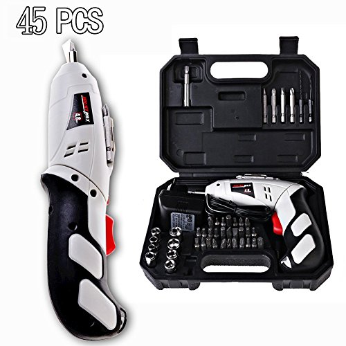 Candora 45pc household cordless reversible rechargeable…