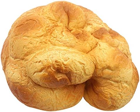 Hirolan ❤25 cm Giant Bread Stress Relief Toys ❤ Jumbo Scented Super Slow Rising Kids Toy Stress Reliever Educational Toy Finger Exercise Soft Elasticity Present Novelty Decoration Gift (A)