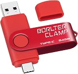 BORLTER CLAMP 64GB USB-C 3.0 Flash Drive 2-in-1 for Android Samsung LG Huawei view 1