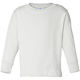 RABBIT SKINS 5.5 oz. Jersey Long-Sleeve T-Shirt (3311) White, 3T