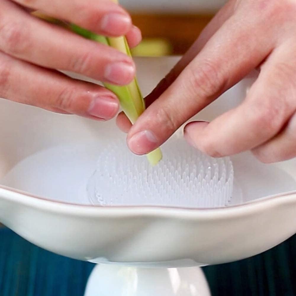 Set of 2 Flower Frog Clear Plastic Pin Frog Flower Arrangement Holder 2.76