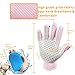FURBB Pet Grooming Glove - Cat Dog Gentle Deshedding Brush Glove - Efficient Pet Hair Remover Massage Mitt - Enhanced Five Finger Design Perfect for Long Short Fur, Right Hand (Pink) Pet Bathing